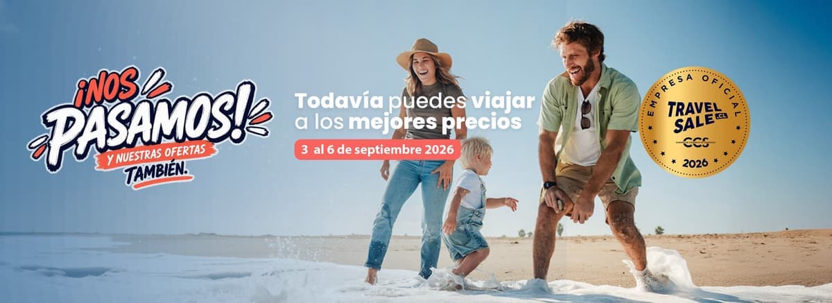 Travel Sale 2026: todavía puedes viajar a los mejores precios, del 3 al 6 de septiembre